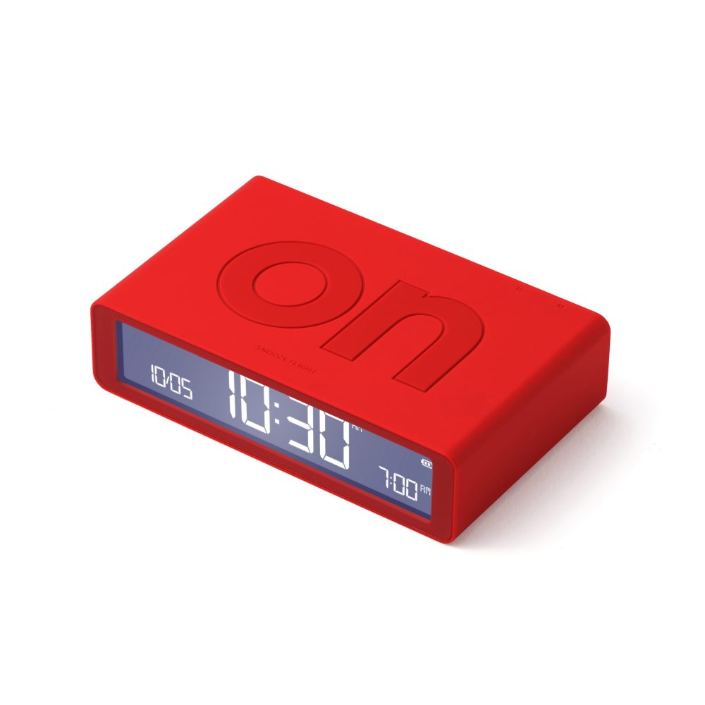 Lexon Flip Sveglia reversibile Rosso - immagine 2