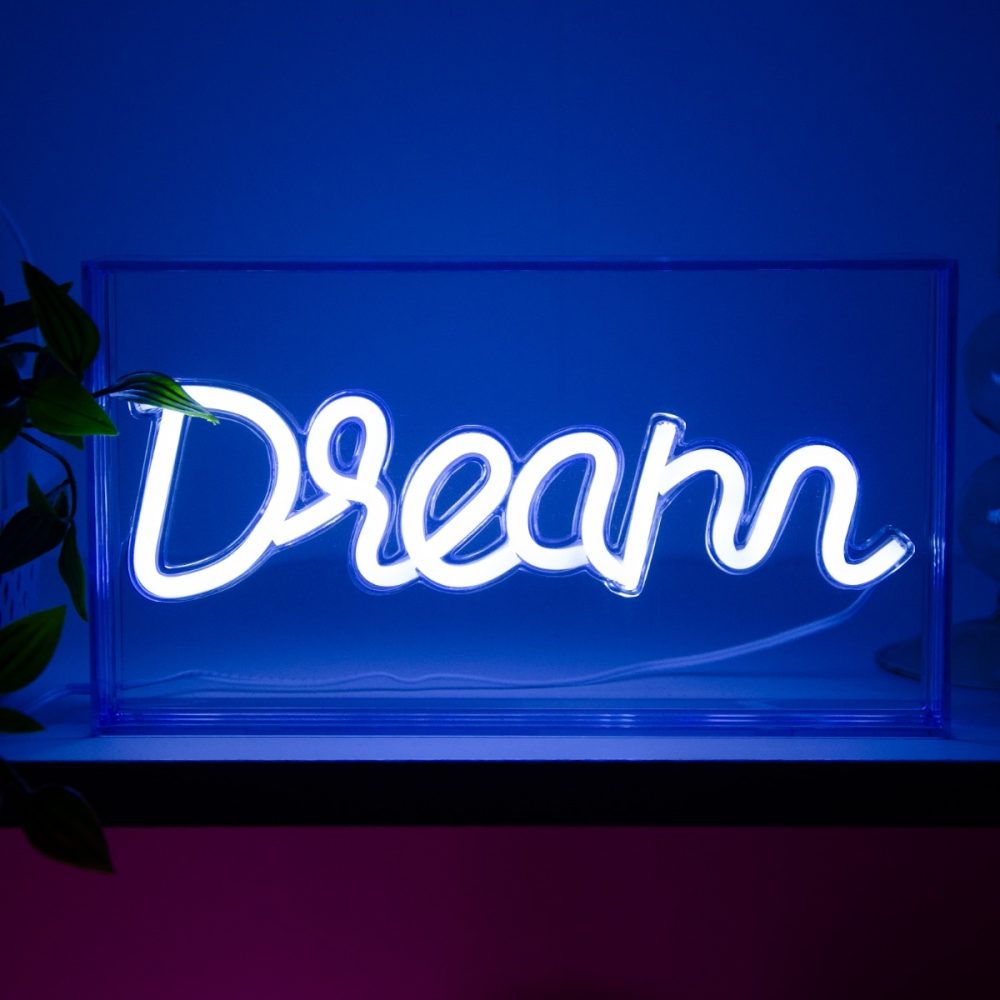 Insegna al neon con cornice Dream - immagine 2