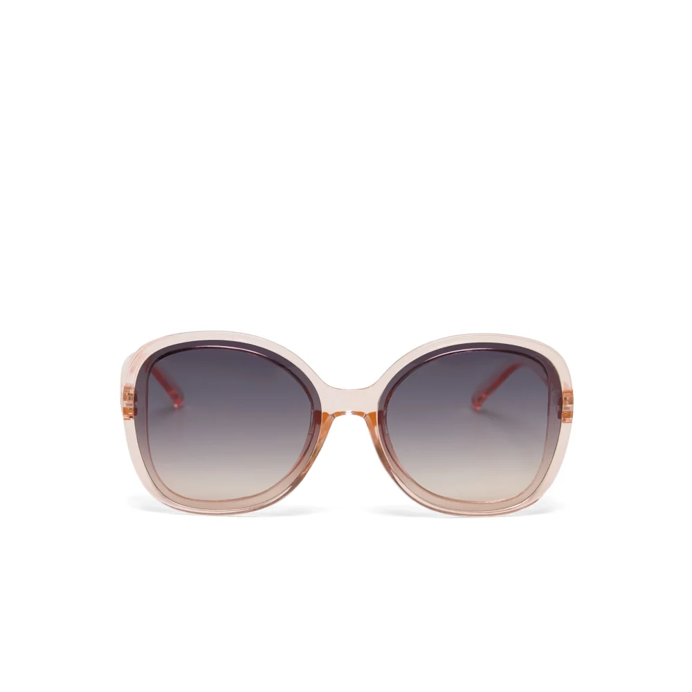 Okkia Occhiale da Sole Modello Anna Butterfly rosa trasparente lenti marrone rosa - immagine 2