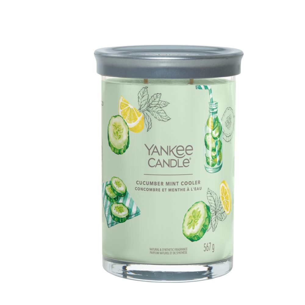 Yankee Candle Signature Cucumber Mint Cooler Candela Tumbler Grande