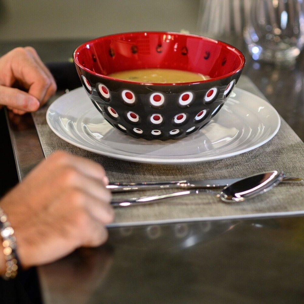 Guzzini Le Murrine Set 2 ciotoline Nero Bianco Rosso - immagine 2
