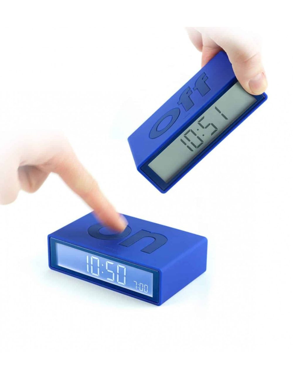 Lexon Flip Travel Sveglia reversibile Petrolio - immagine 3