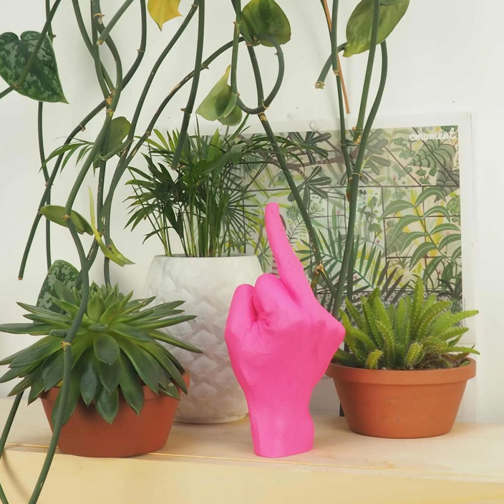 Scultura Finger Rosa - immagine 2