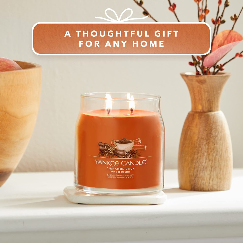 Yankee Candle Signature Cinnamon Stick Candela Giara Grande - immagine 2