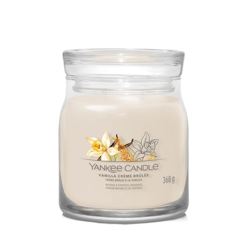 Yankee Candle Signature Vanilla Crème Brulée Candela Giara Media