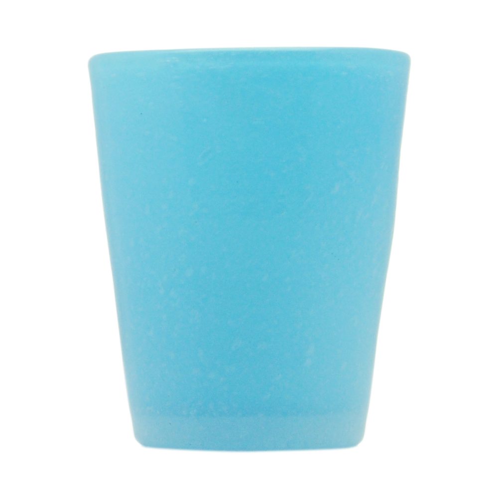 Memento Bicchiere in vetro Azzurro Ciano Solid