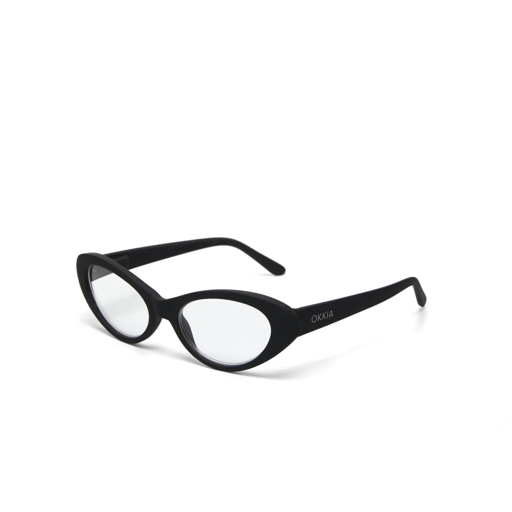 Okkia Occhiale da Lettura Modello Lina Gatto New Black +1 - immagine 6