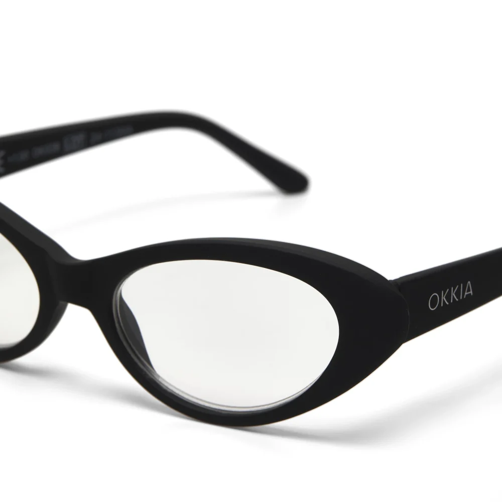 Okkia Occhiale da Lettura Modello Lina Gatto New Black +1 - immagine 5
