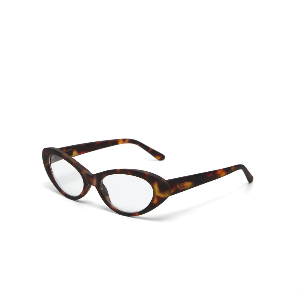 Okkia Occhiale da Lettura Modello Lina Gatto New Classic Havana +1,5 - immagine 2
