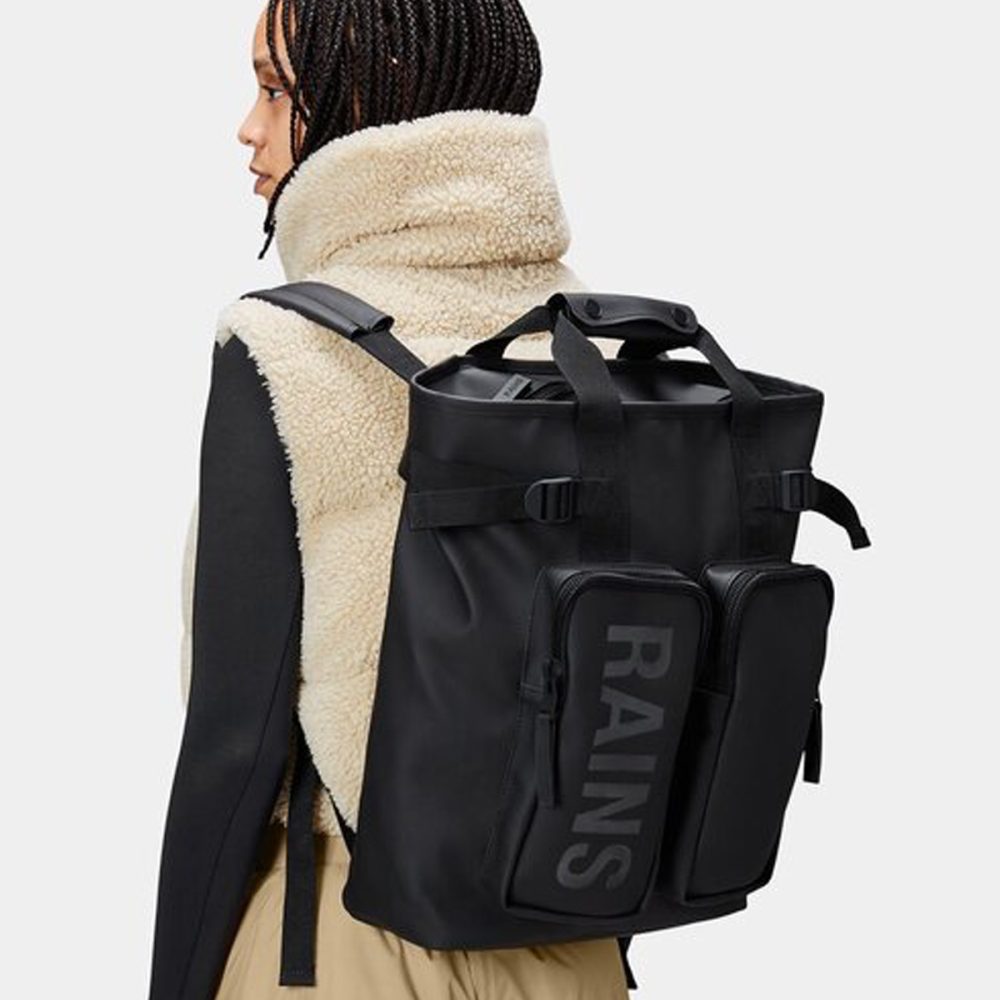 Rains Zaino Texel Tote Backpack Nero - immagine 2