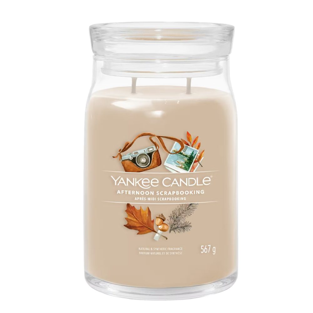 Yankee Candle Signature Afternoon Scrapbooking Candela Giara Grande