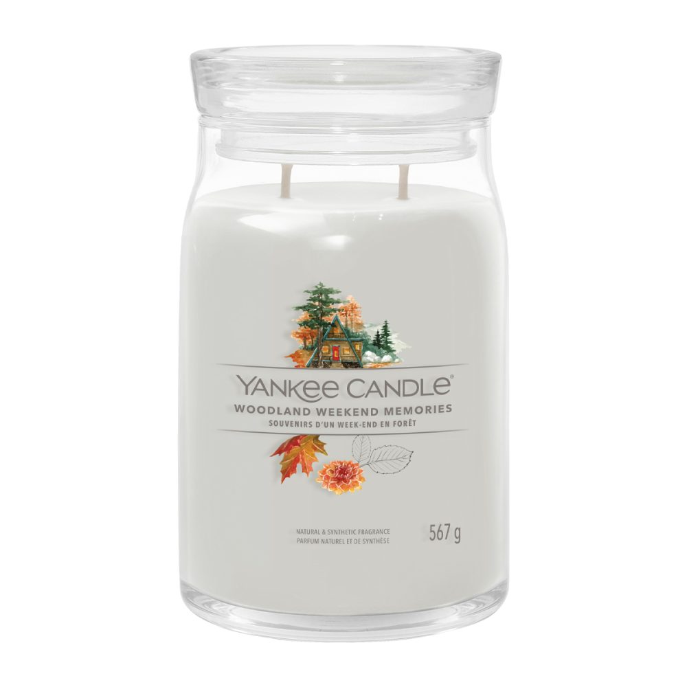 Yankee Candle Signature Woodland Weekend Memories Candela Giara Grande