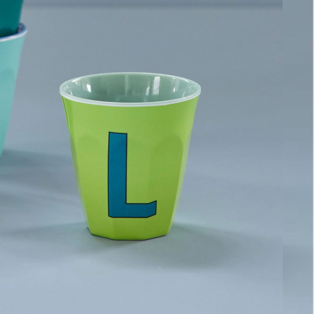 Rice bicchiere Lettera L lime - immagine 2