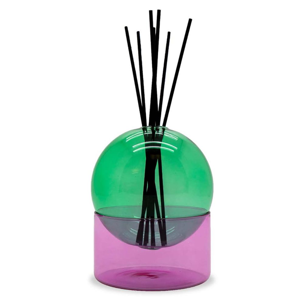 Vaso porta fiori ed essenze
Verde e Rosa