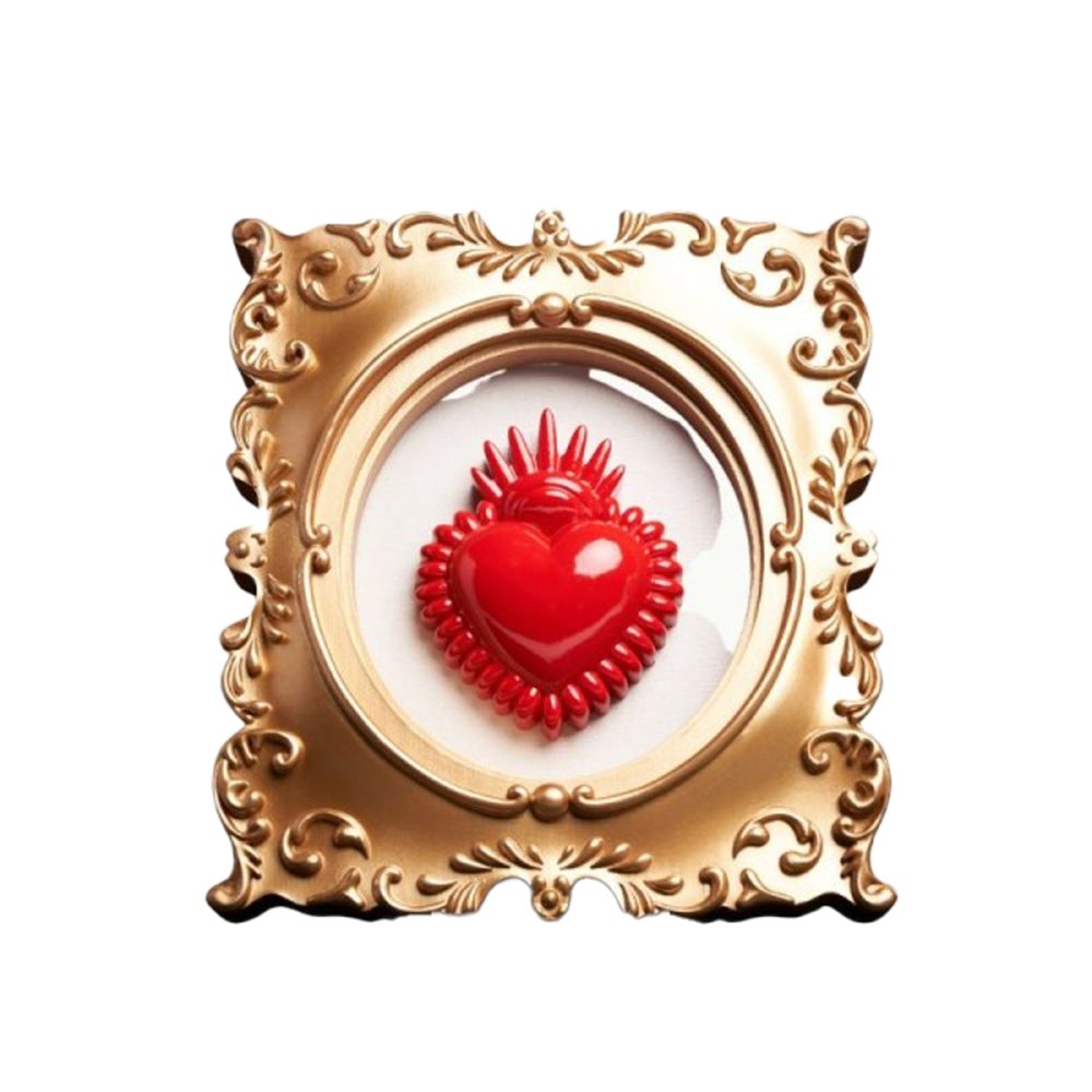 Blogo Design Cornice Heart Rosso