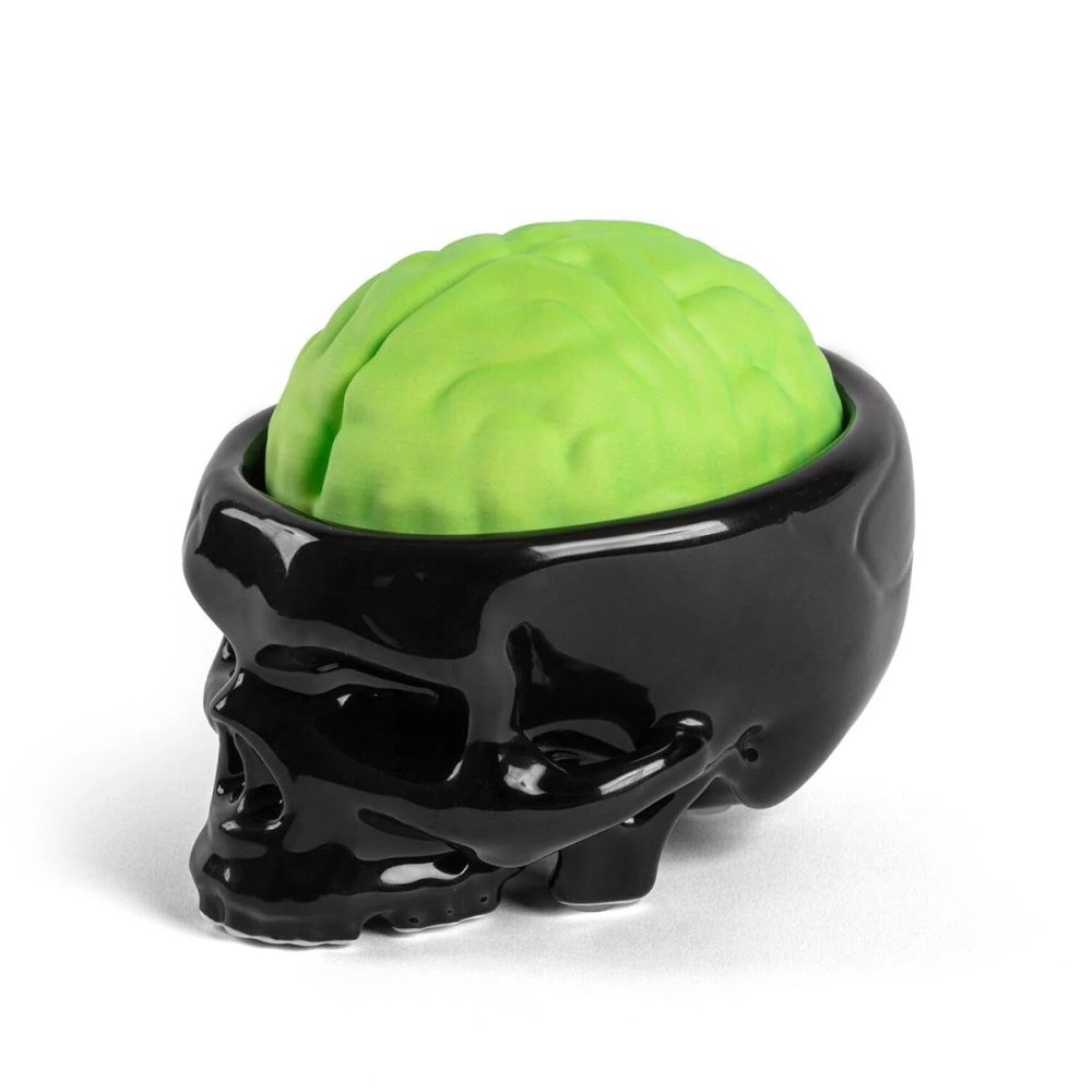Seletti Porta Sapone in porcellana Brainwash nero