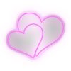 Specchio Led Cuori