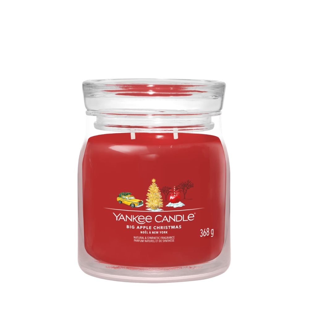 Yankee Candle Signature Big Apple Christmas Candela Giara Media