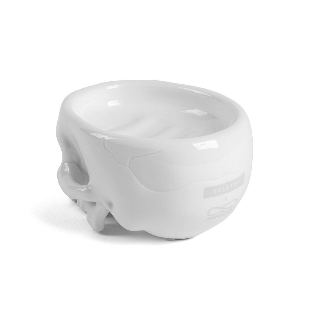 Seletti Porta Sapone in porcellana Brainwash bianco - immagine 2