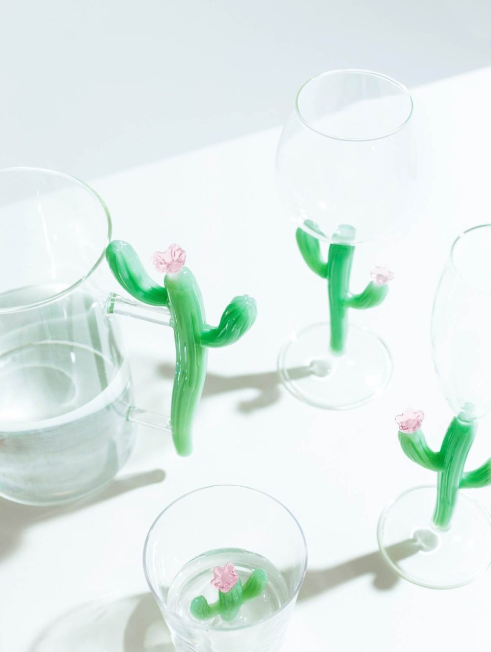 Ichendorf Desert Plants Bicchiere Cactus verde opaco - immagine 2