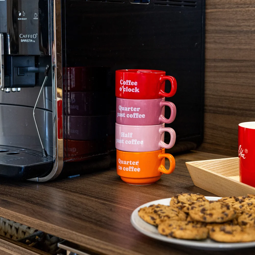 Fisura Set Tazze Coffee Clock - immagine 2