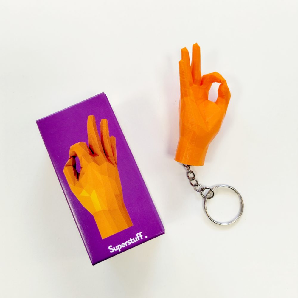 Dillo con le mani Superstuff Portachiavi Ok - immagine 2