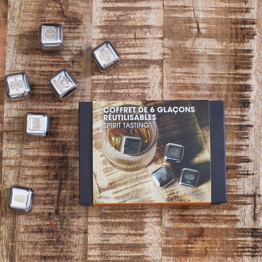 Cofanetto di 6 cubetti ghiaccio in acciaio Tasting - immagine 5