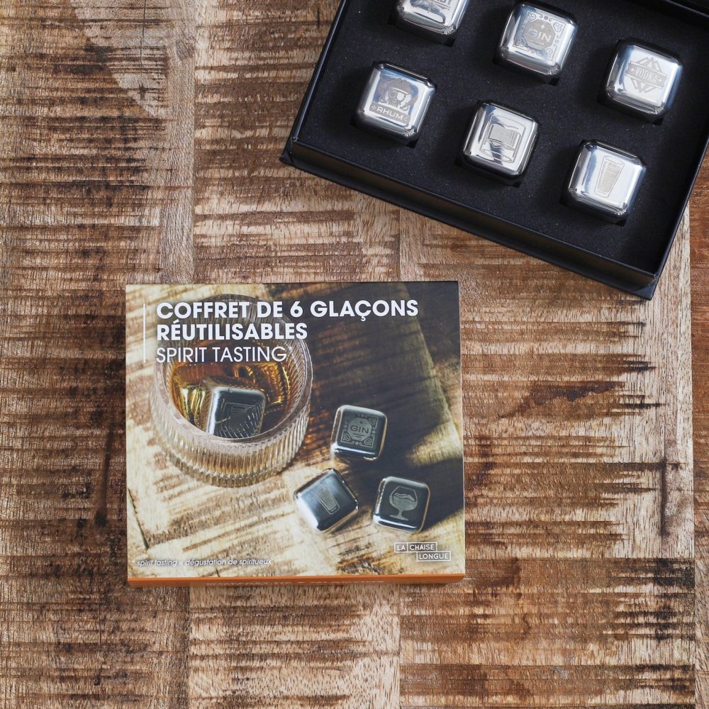 Cofanetto di 6 cubetti ghiaccio in acciaio Tasting - immagine 4