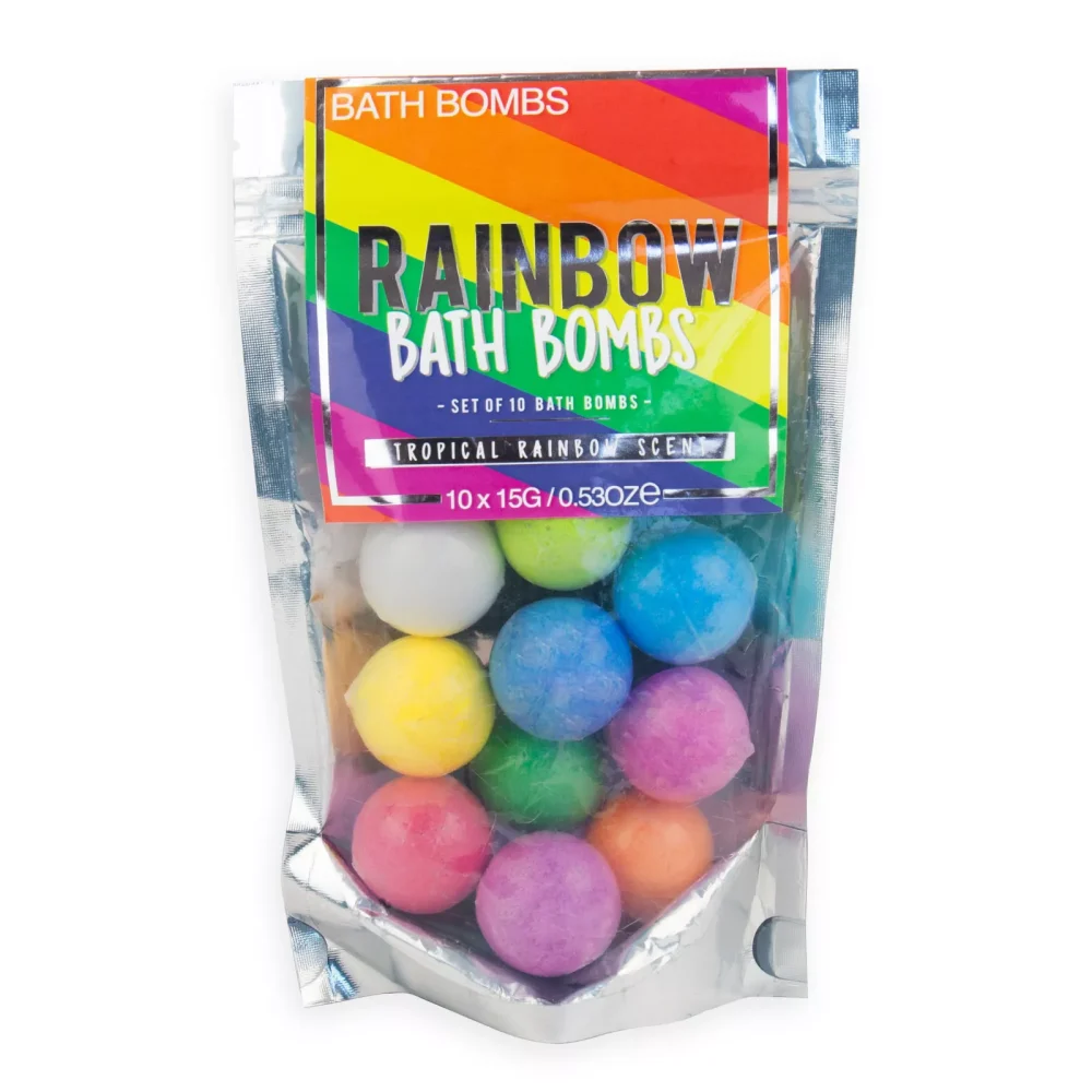 Gift Republic Mini Bombe da Bagno Arcobaleno