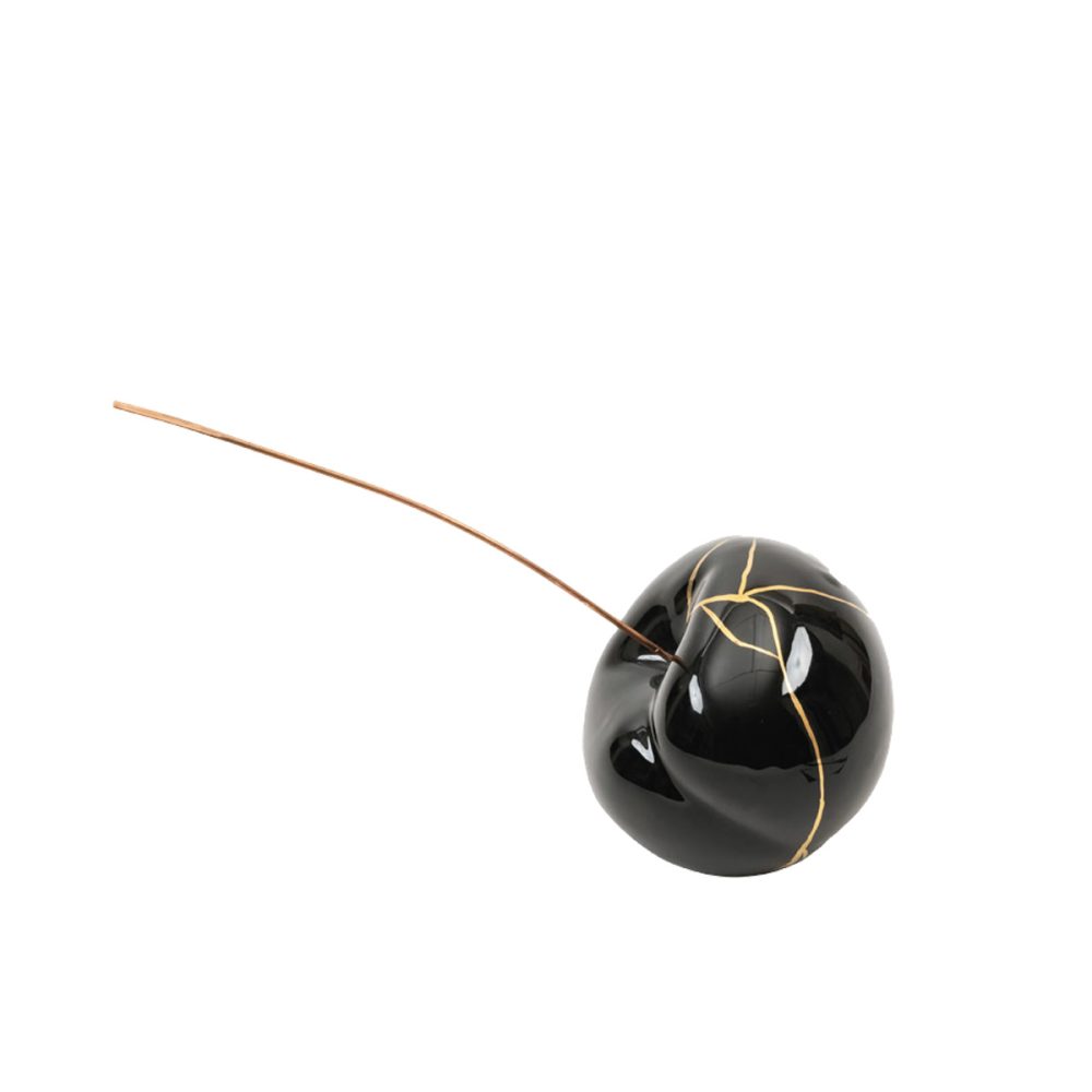 Ceramiche Crescentini Gegia Grande Nera Kintsugi - immagine 2