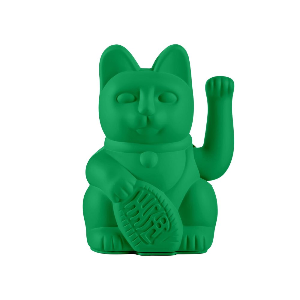 Donkey Maneki Neko Lucky Cat Vivid Green