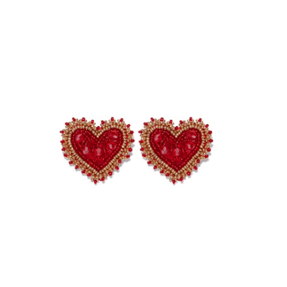 Vestopazzo Orecchini Natale Cuore Merletto