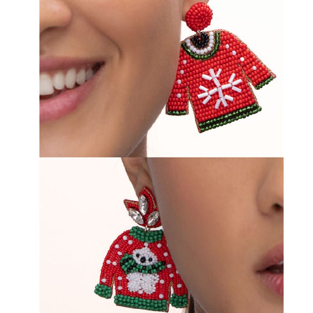 Vestopazzo Orecchini Natale Maglione - immagine 2