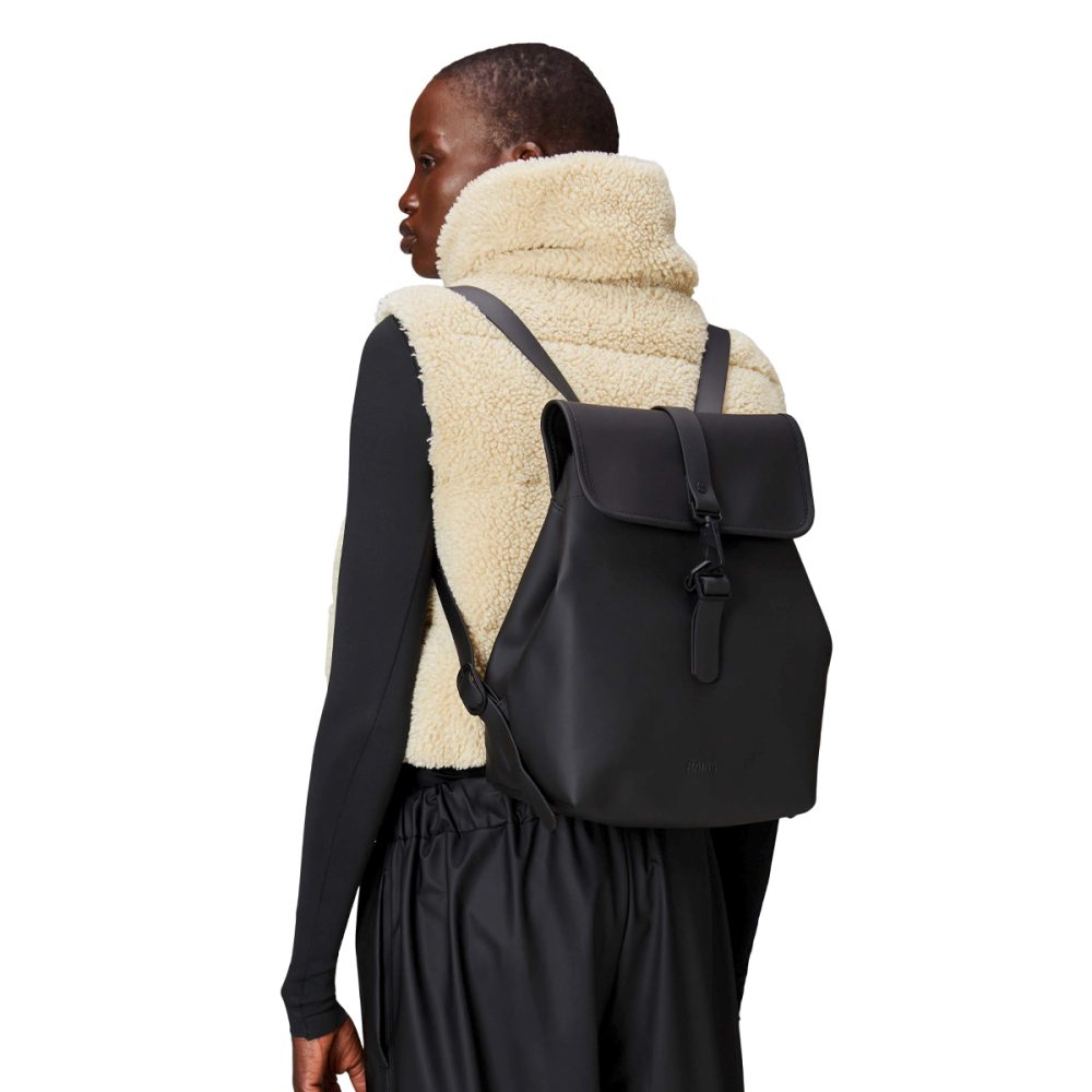 Rains Bucket Backpack Zaino Nero - immagine 2