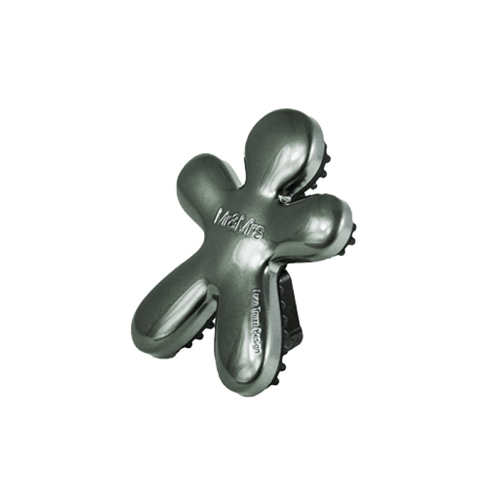 Mr&Mrs Fragrance Niki Titanium Chrome New Car Profumatore per auto ricaricabile