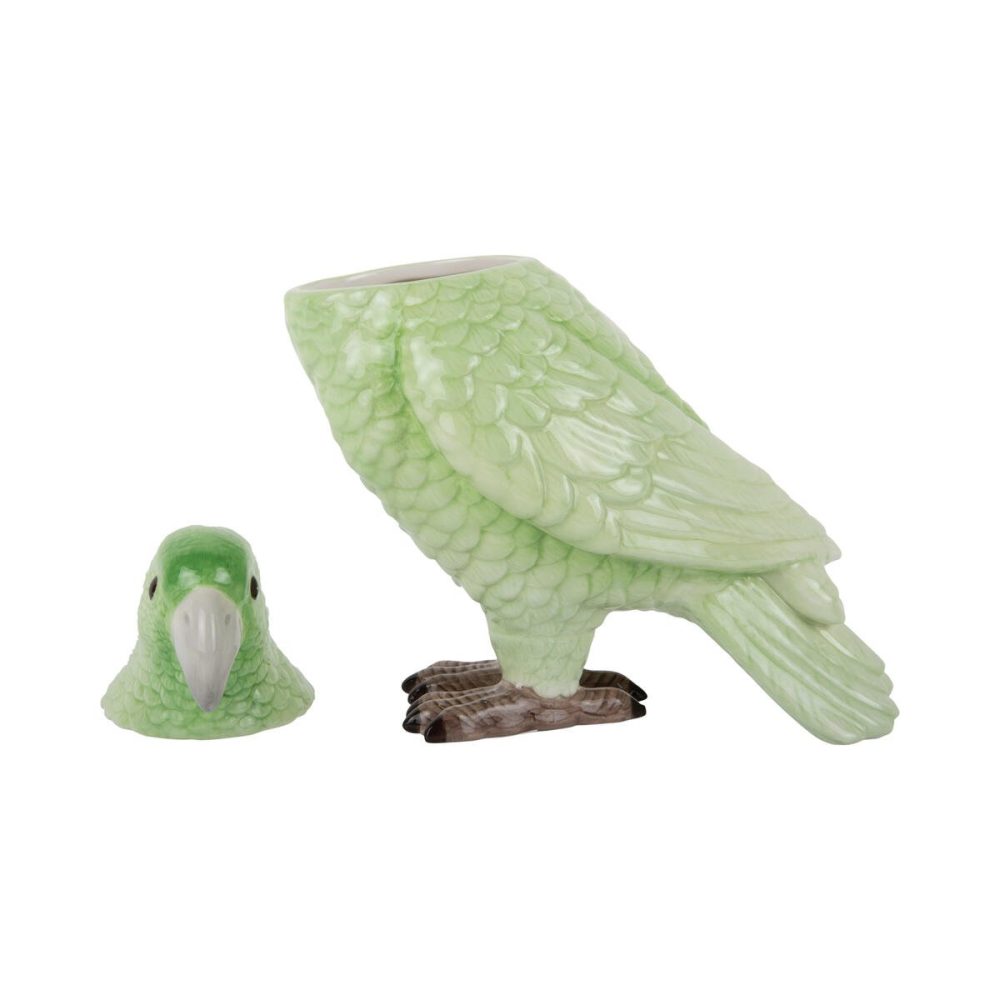 Contenitore in ceramica Pappagallo Verde - immagine 2