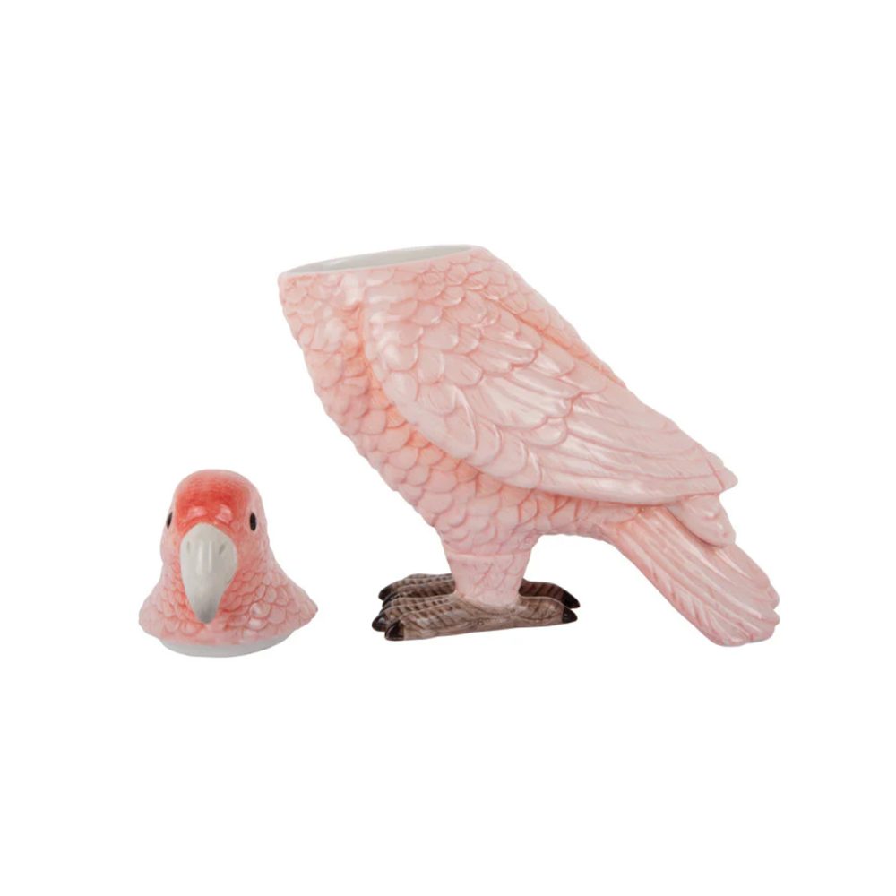 Contenitore in ceramica Pappagallo Rosa - immagine 2