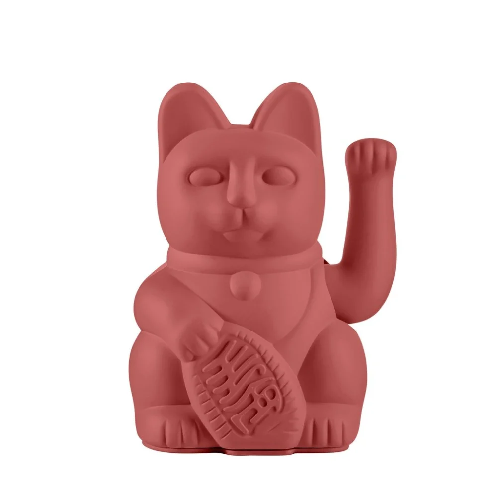 Donkey Maneki Neko Lucky Cat Berry Red
