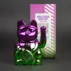 Donkey Maneki Neko Lucky Cat Shiny Purple/Green Edizione Limitata - immagine 2