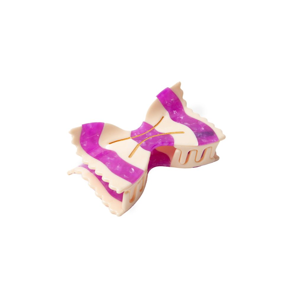 EMS Fermaglio per Capelli Farfalle Purple
