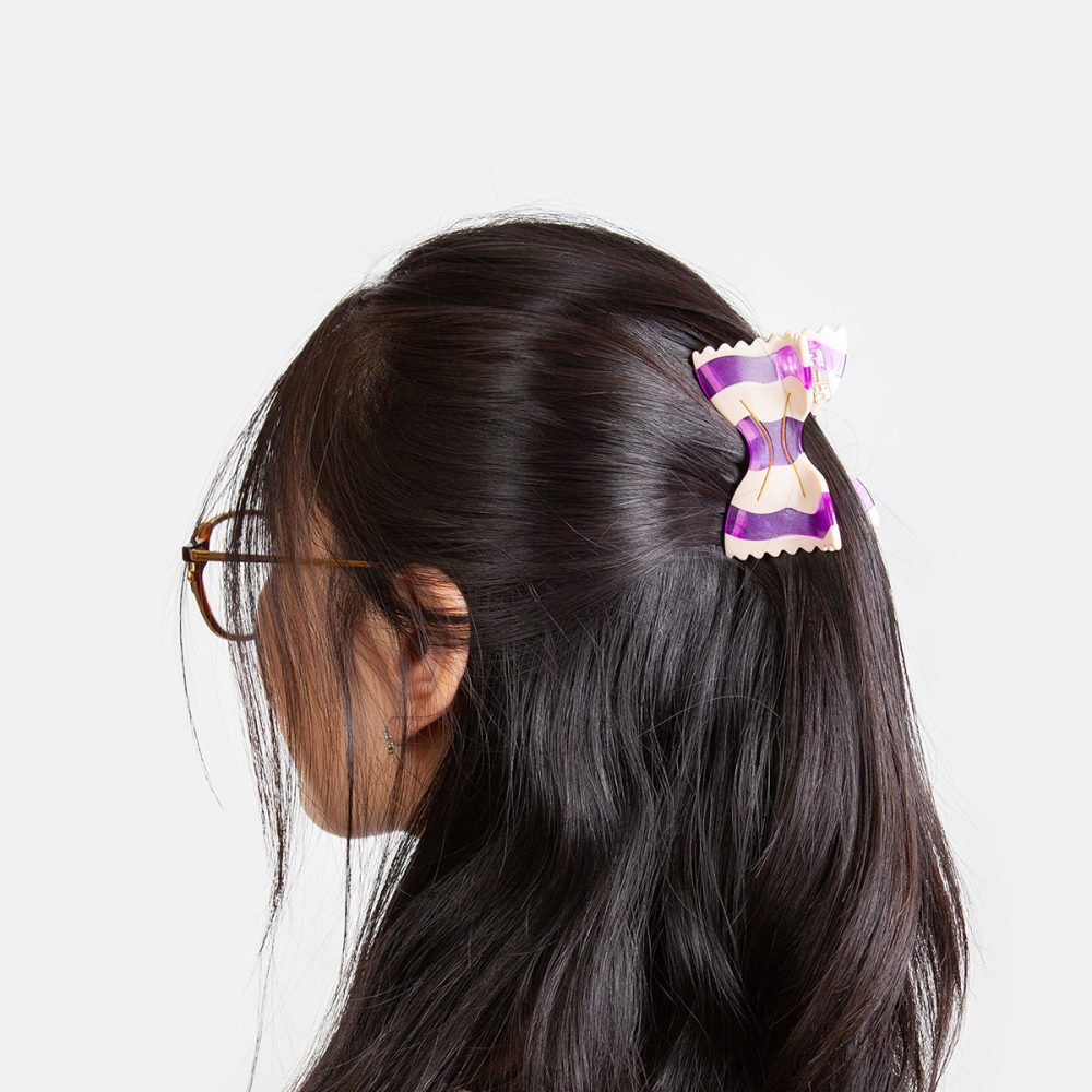 EMS Fermaglio per Capelli Farfalle Purple - immagine 2