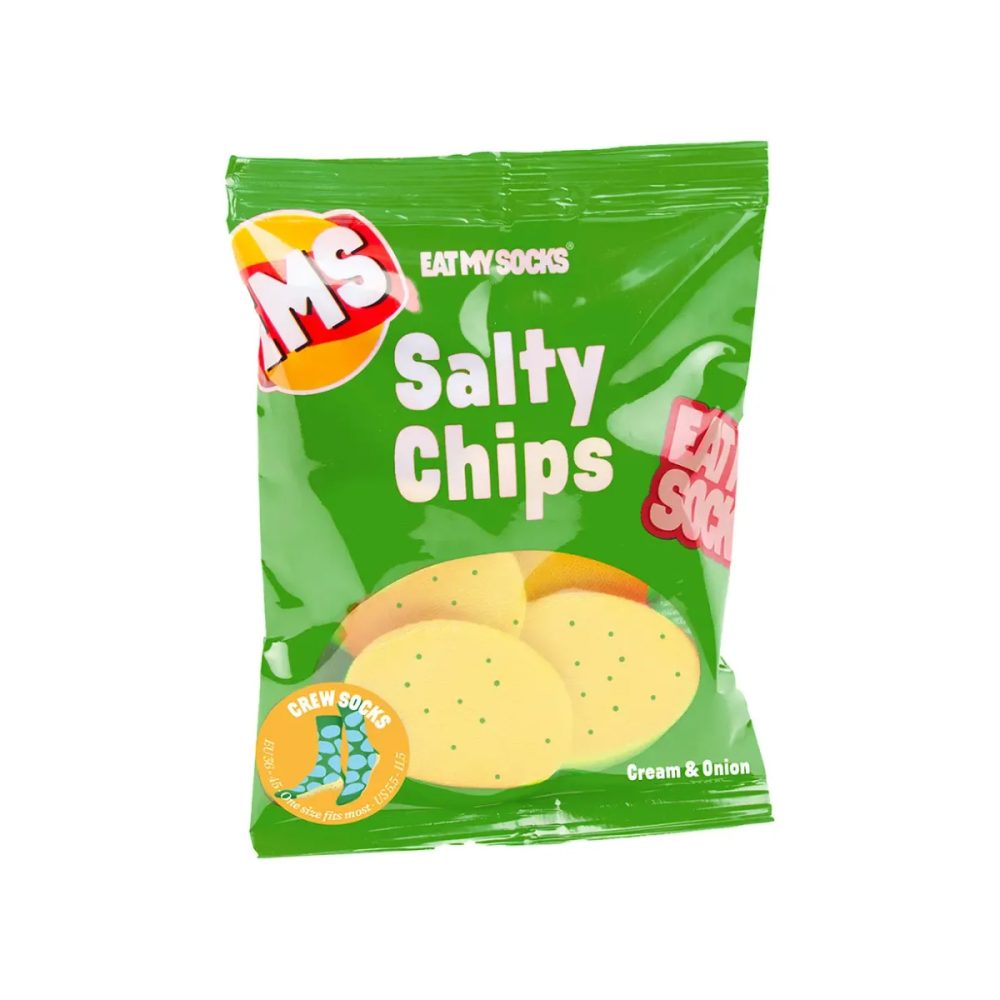 Eat My Socks calzini Salty Chips Green