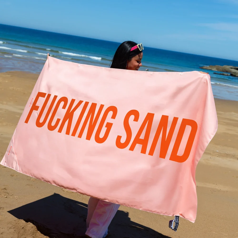 Fisura Telo da spiaggia Fucking Sand Arancione - immagine 3