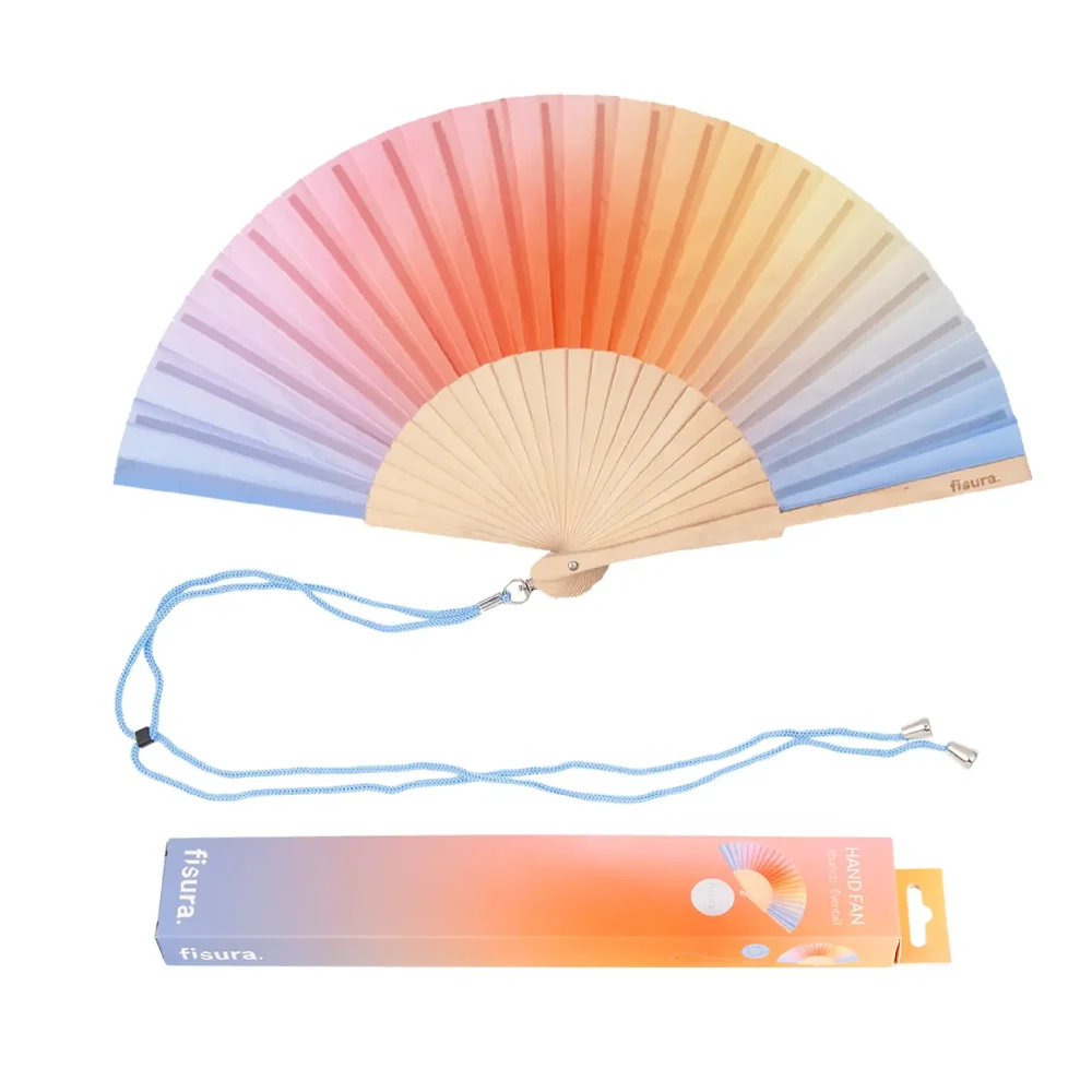 Fisura Ventaglio Gradient Azzurro e Arancio