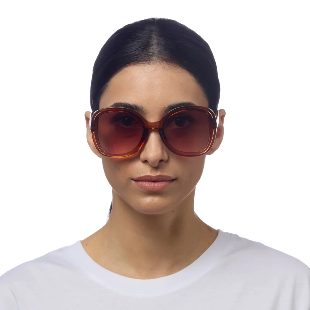 Okkia Occhiale da Sole Modello Anna Butterfly Marrone Trasparente - immagine 3