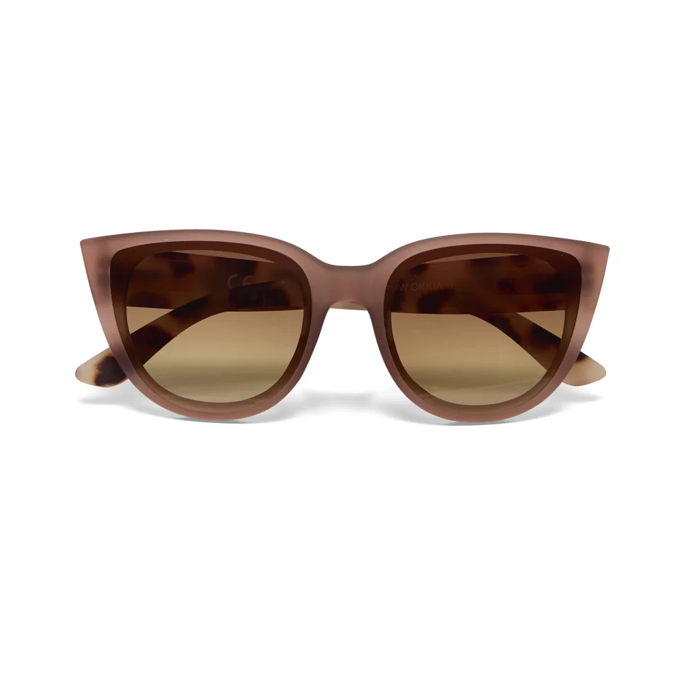 Okkia Occhiale da Sole Modello Silvia Gatto Lite Soft Touch Pink Havana