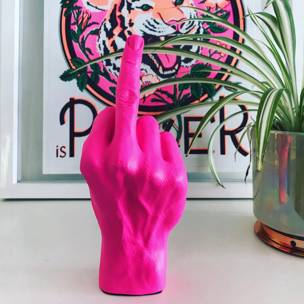 Scultura Finger Rosa XL - immagine 2