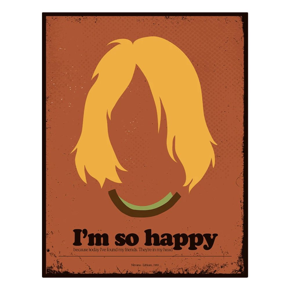 Poster Music Rafael Barletta - Kurt Cobain