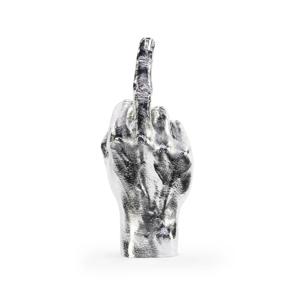 Scultura Finger Argento