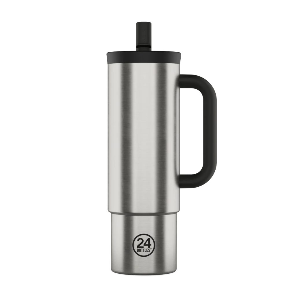 24 Bottles - Straw Cup 800 ml Brushed Steel